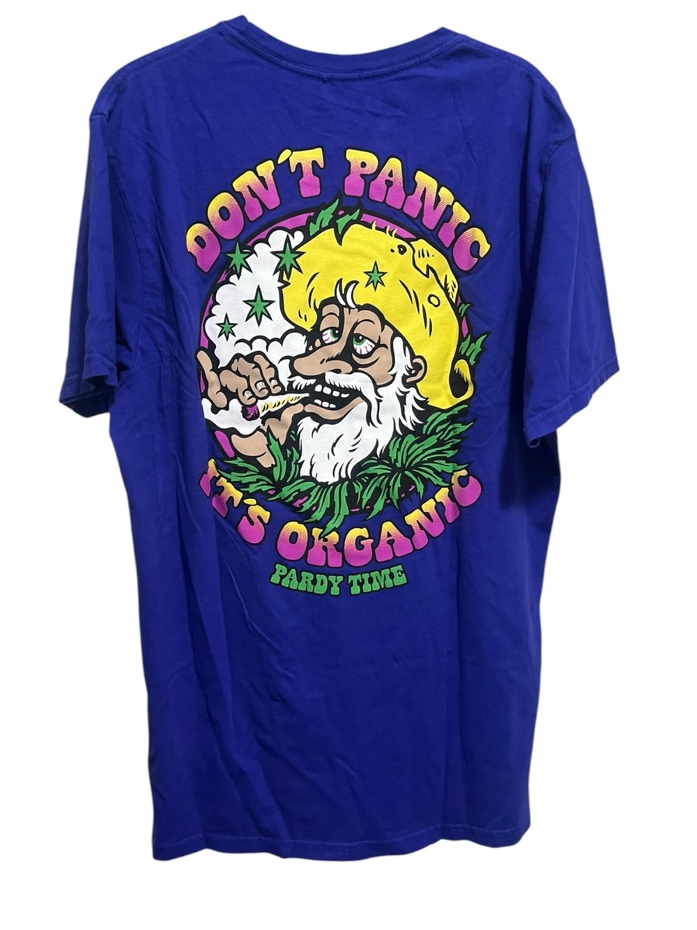 NWT Pardy Time Don't Panic, It's Organize T-Shirt Size Large